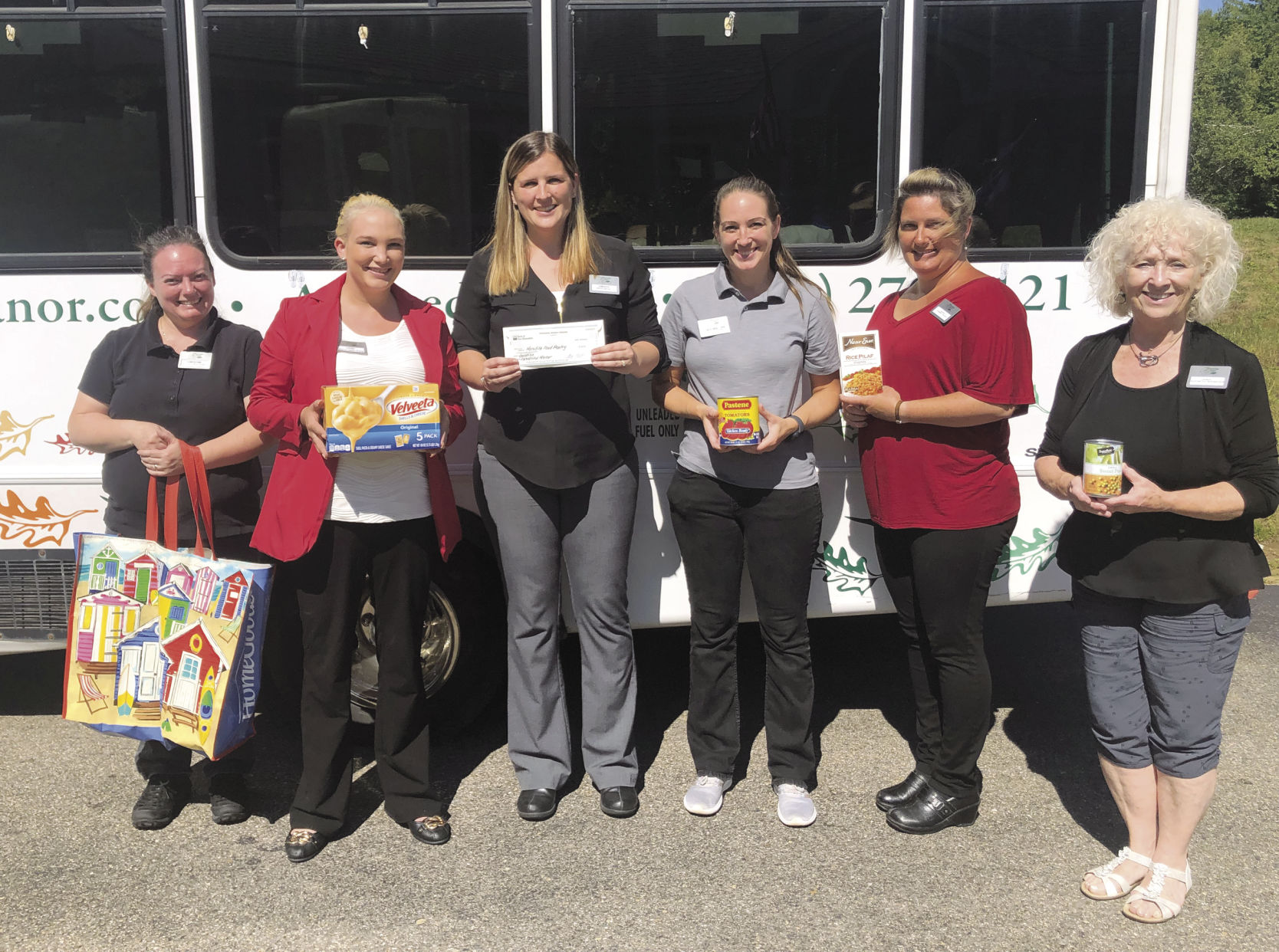 Forestview Manor raises funds, food for food pantry